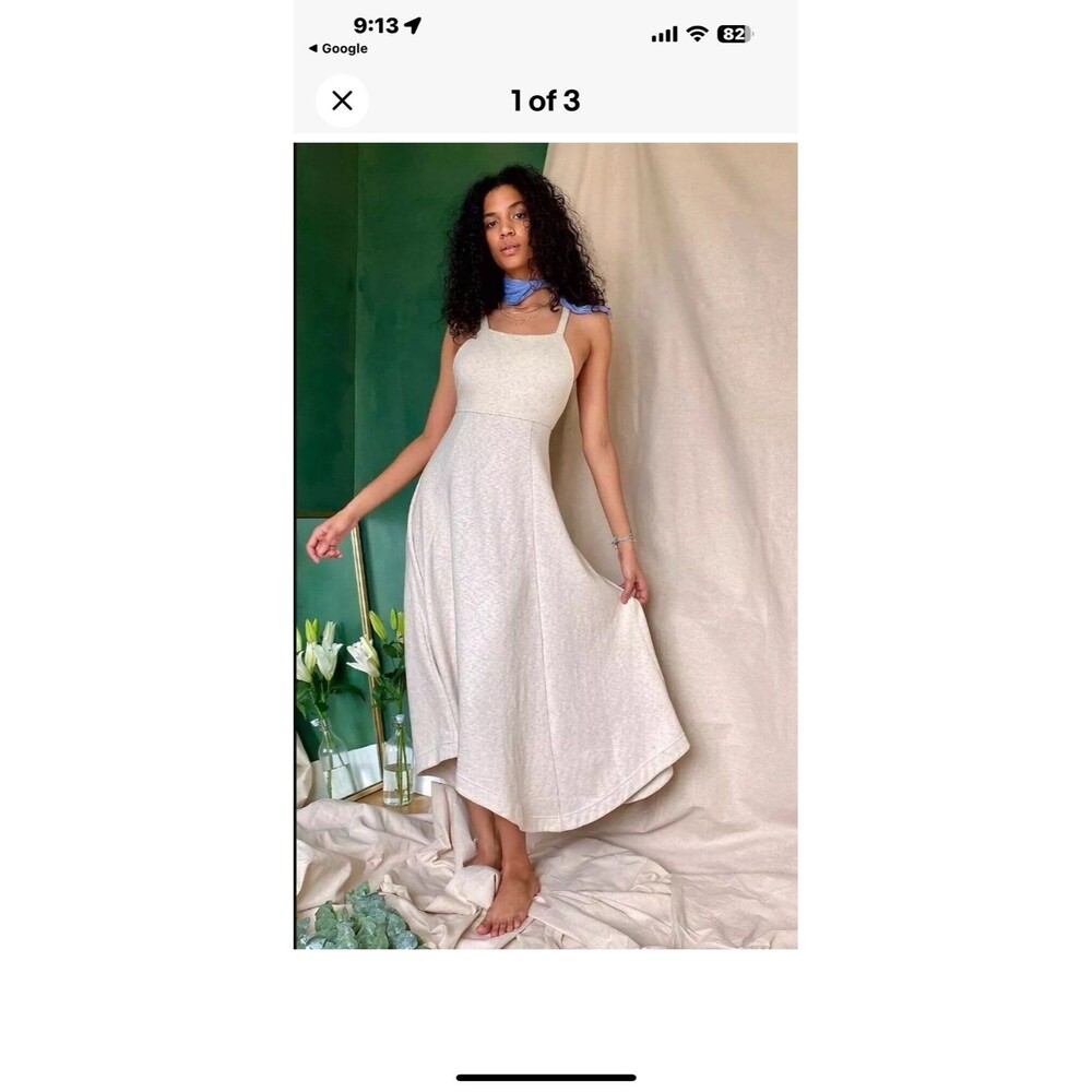 Free People Beach Stay Salty Midi Dress Size Small